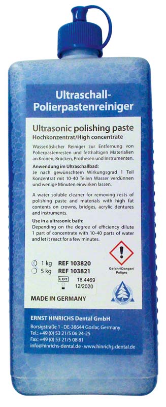 Ultraschall-Polierpastenreiniger  Flasche  1 kg