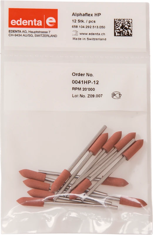 Alphaflex  Packung  12 Stück braun, HP, Figur 292, 16 mm, ISO 050