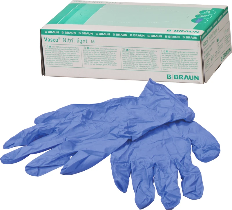 Vasco® Nitril light  Packung  100 Stück puderfrei, blau, M