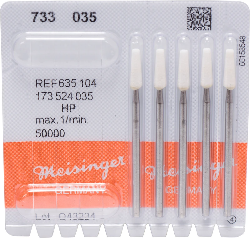 Keramische Schleifer 733  Packung  5 Stück weiß grob, Figur 173, 10,5 mm, ISO 035