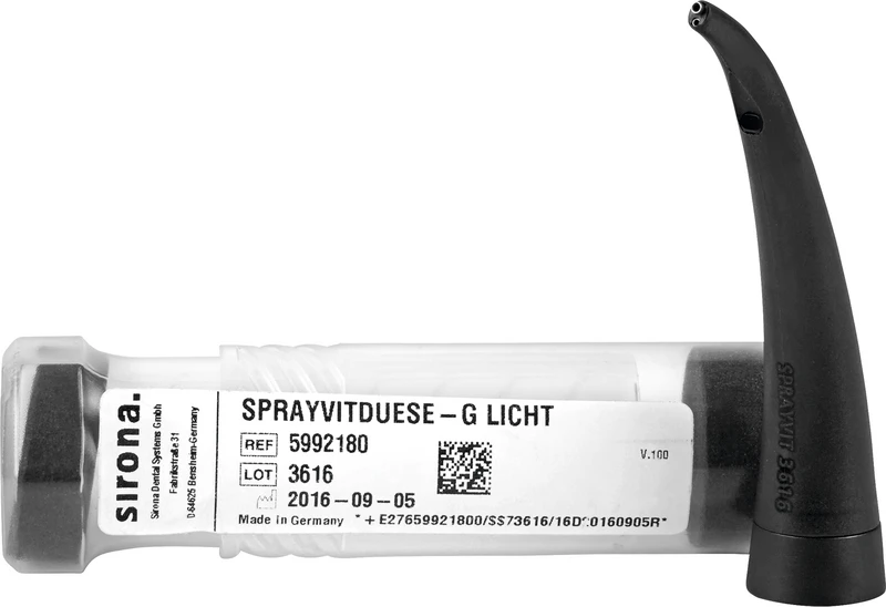 SPRAYVIT Düsen  Stück  G lang, gebogen, mit Licht