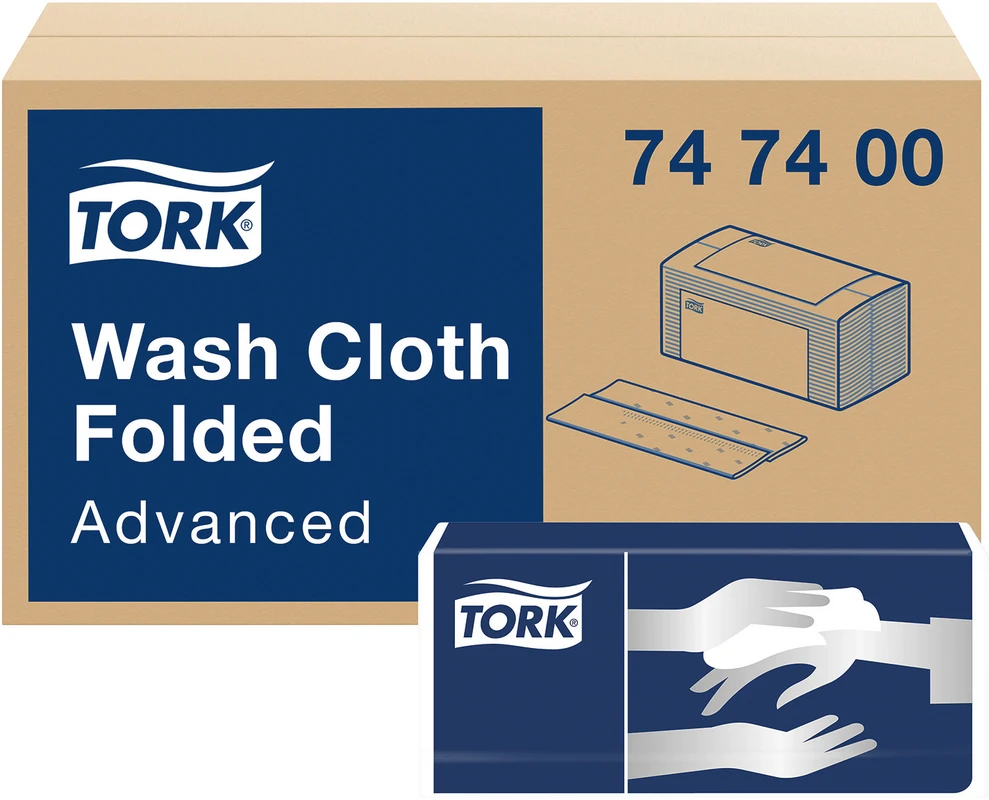 TORK® weiches Waschtuch   Karton  20 x 120 Stück 4-lagig, geprägt, 19 x 25 cm, weiß