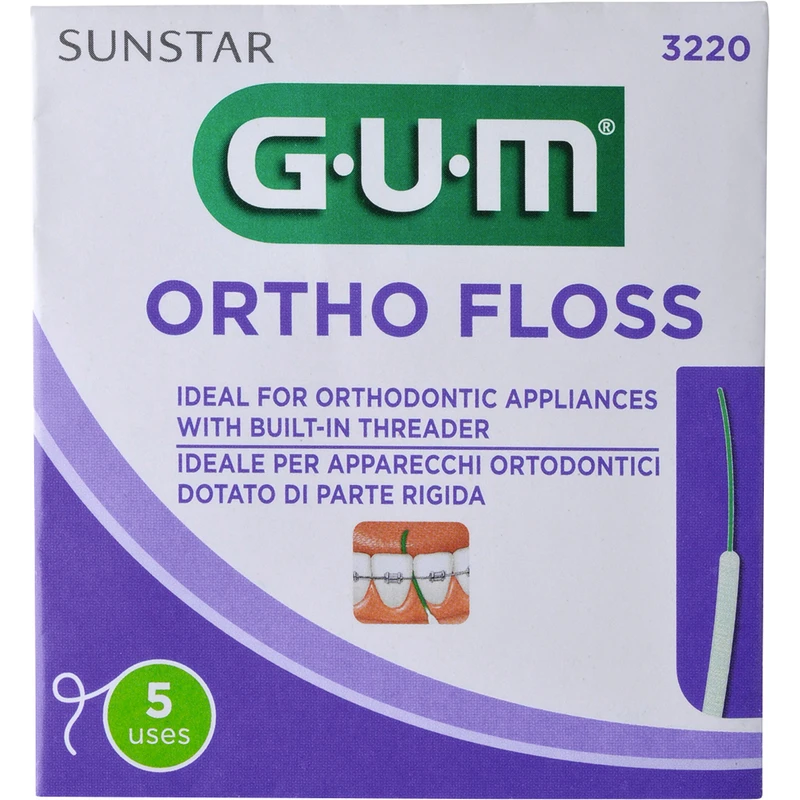 GUM® ORTHO Floss   Spenderbox  50 x 5 Stück