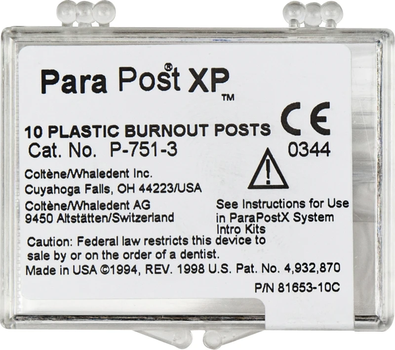 ParaPost® XP Ausbrennstifte  Nachfüllpackung  10 Stück Ø 0,9 mm
