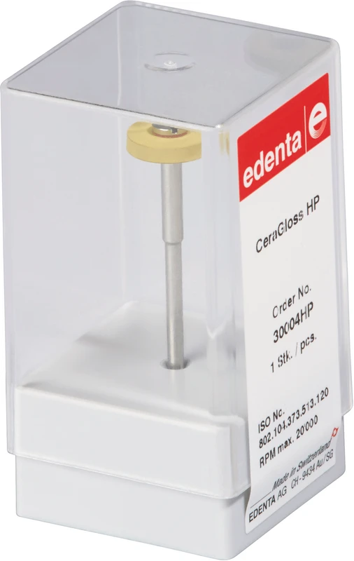 CeraGloss  Stück  gelb superfein, HP, 2 mm, ISO 120