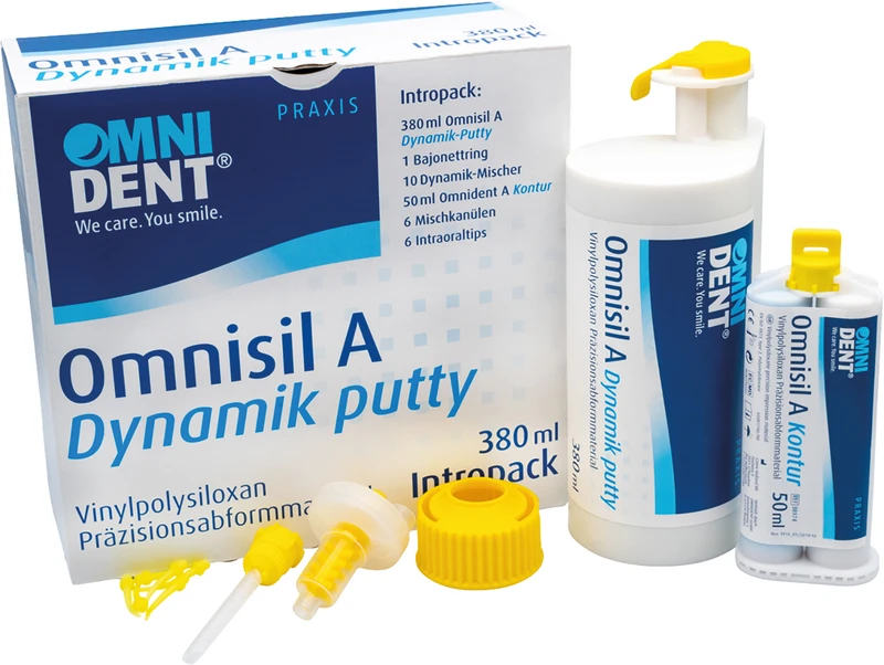 Omnisil A Dynamik-Putty  Intro Packung  380 ml Doppelkartusche, Zubehör