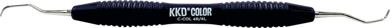 KKD® COLOR Universal Kürette  Stück  Figur 4R\4L, für Seitenz., lila, mit ergonomischem Silicongriff