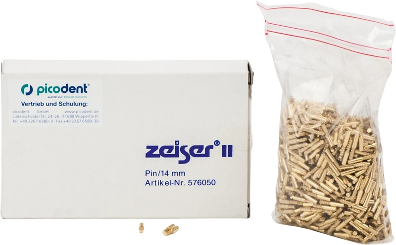 zeiser® Pins  Packung  1.000 Stück rund