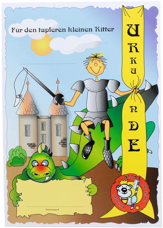 Tapferkeitsurkunden  Packung  25 Stück Jungen, A5