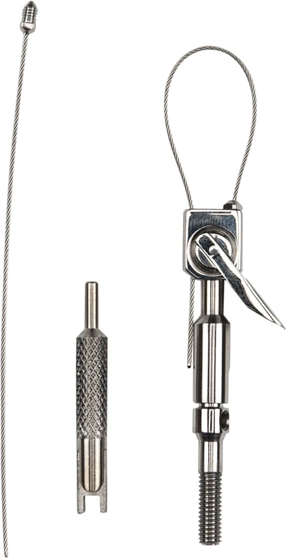 KKD® Loop-Tips  Set  1 Stück, 1 Ersatzseil, 1 Adapter, 1 Schlüssel, 1 Single-Loop Tip
