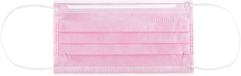 Monoart® Mundschutz Pro 4 Perfect Fit  Box  50 Stück mit Gummizug, rosa