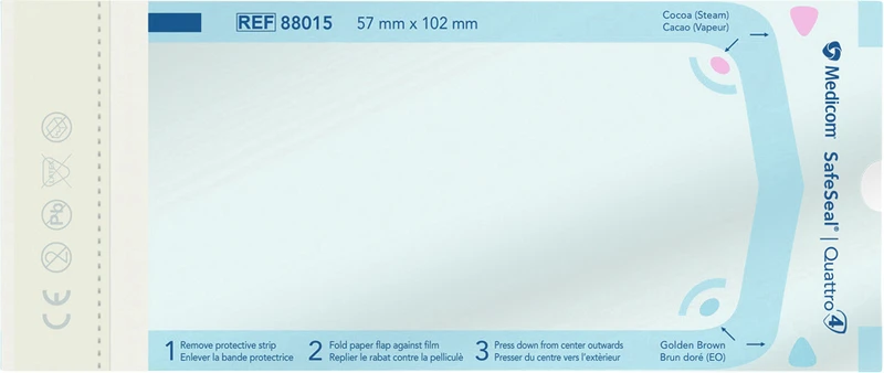 Medicom® SafeSeal® Quattro Sterilisationstüten  Packung  200 Stück 57 x 102 mm