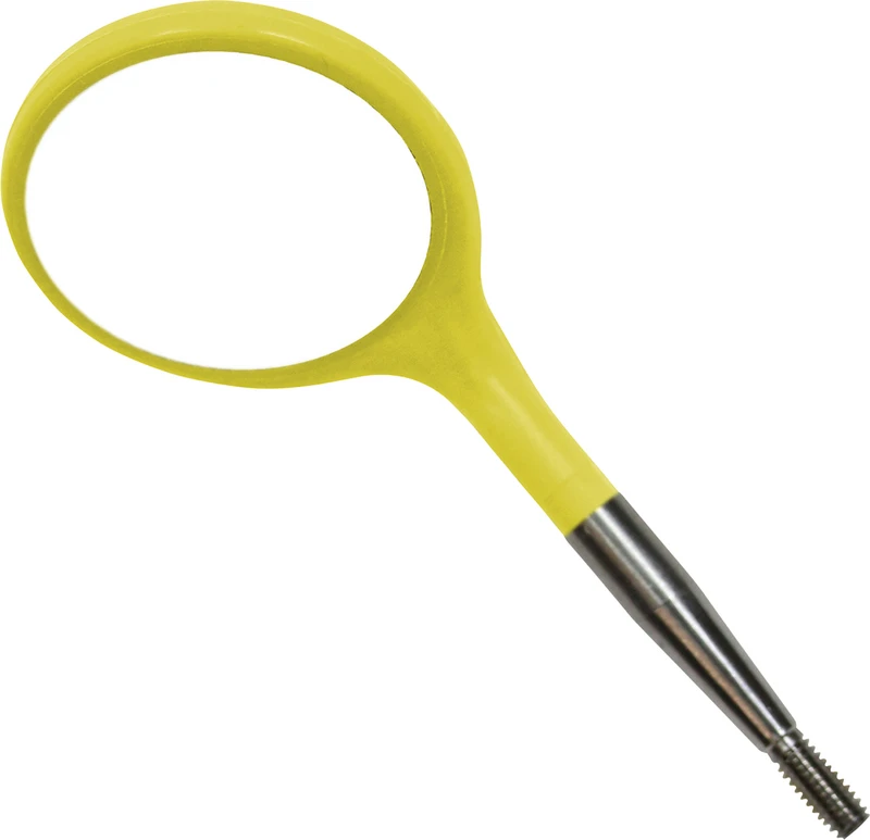 Crystal HD Mundspiegelansätze  Packung  12 Stück Größe 4, Ø 22 mm, neongelb