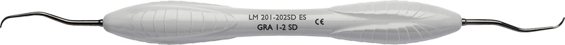 LM Sharp Diamond Gracey Standard  Stück  Figur 1\2, Frontz.\Prämolaren, grau, LM-ErgoSense®-Griff