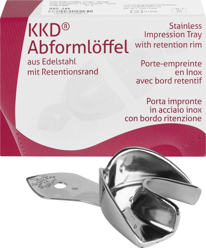 KKD® Abformlöffel Kieferorthopädie  Stück  UK-17, S, voll