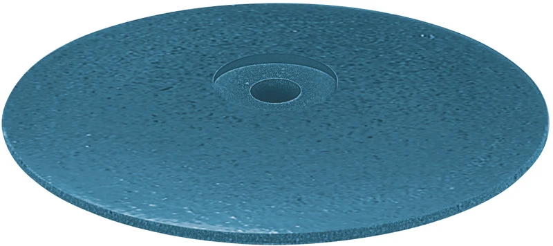 EVEFLEX  Packung  100 Stück unmontiert, blau sehr grob, Figur Linse, 22 x 4 mm