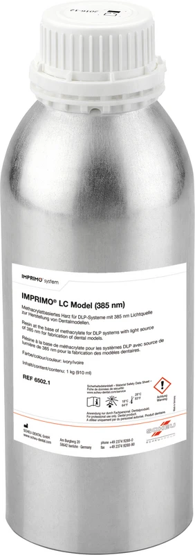 IMPRIMO® LC Model  Flasche  1 kg 385 nm, ivory