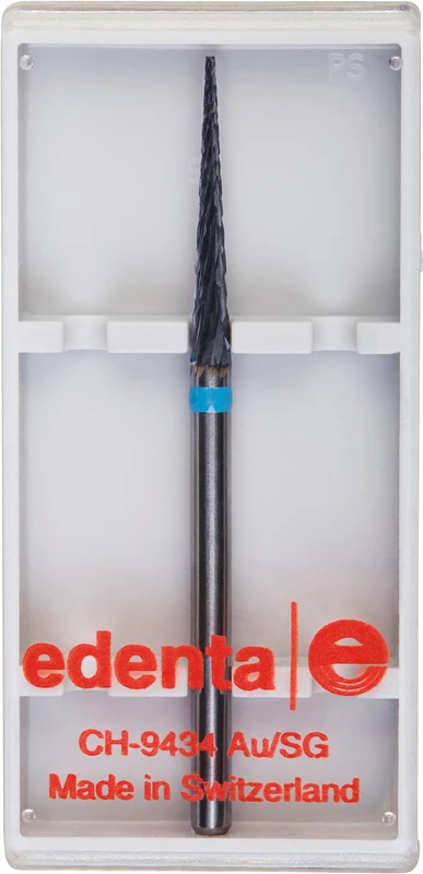 Volcano Fräser Schliff 10  Stück  Kreuzverzahnung, blau standard, HP, Figur 187, 17 mm, ISO 023