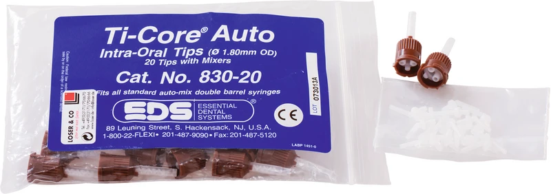 Ti-Core® Auto Mischkanülen  Packung  20 Stück braun, Intraoraltip Ø 1,8 mm