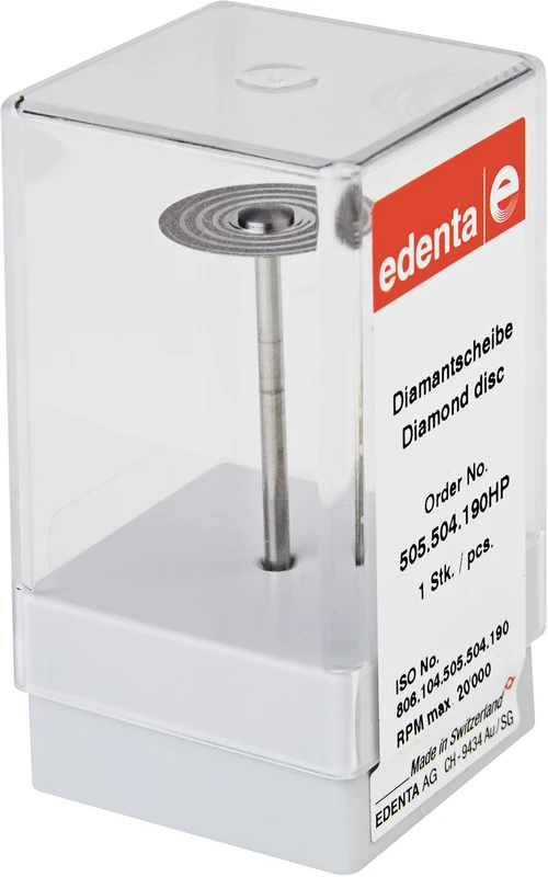 Diamantscheibe 505  Stück  Spirale gelb superfein, HP, Figur 505, 0,12 mm, ISO 190