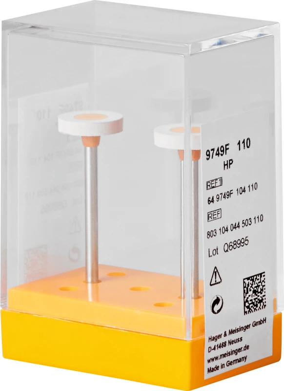 Diamantpolierer 9749  Packung  2 Stück rosa fein, HP, Figur 044, 2 mm, ISO 110