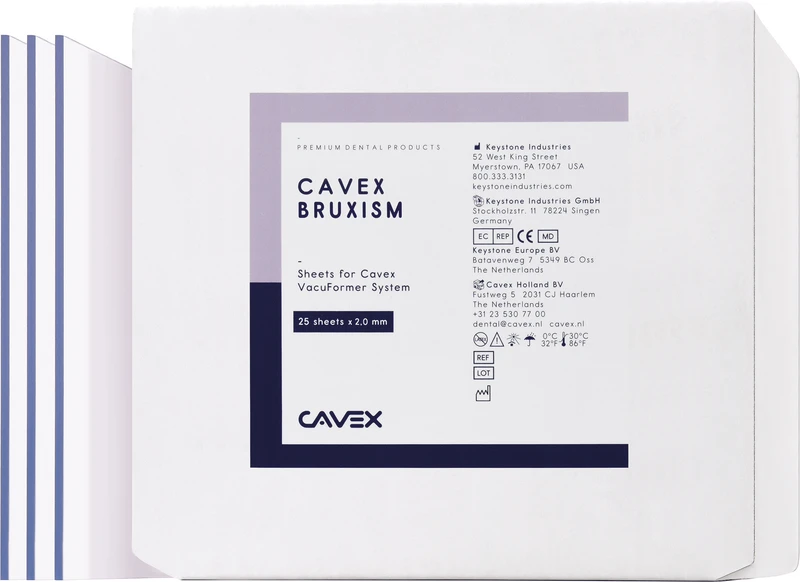 Cavex Bruxism  Packung  25 Stück transparent, Stärke 2 mm