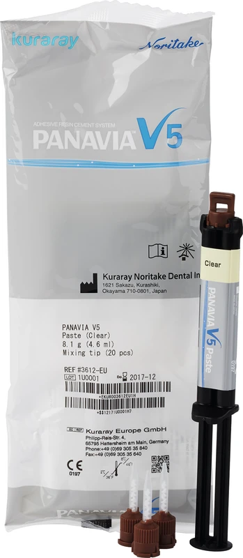 PANAVIA V5  Packung  4,6 ml Spritze clear, 20 Mixing Tips