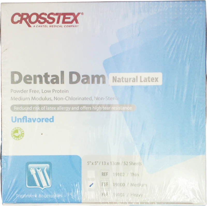 Dental Dam  Packung  52 Blatt 13 x 13 cm, medium