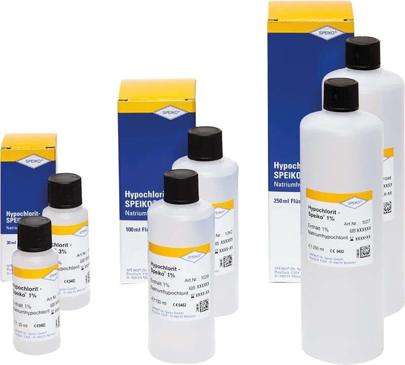 Hypochlorit-SPEIKO® 1%  Packung  100 ml Lösung mit Easy-Quick Entnahmesystem
