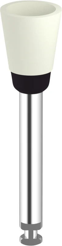 Omnipol für Keramik\Zirkon  Stück  weiß x-fein, RA, Kelch, Kopflänge: 8 mm, Ø 6 mm