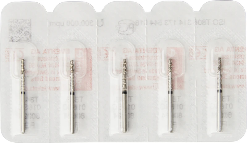 Turbo Diamanten T848  Packung  5 Stück schwarz supergrob, FG, Figur 173 Konus flach, 10 mm, ISO 016