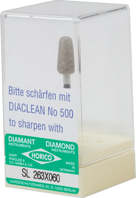 Sinterdiamantschleifer 263  Stück  SL, schwarz extragrob, HP, Figur 263 X, 12 mm, ISO 060