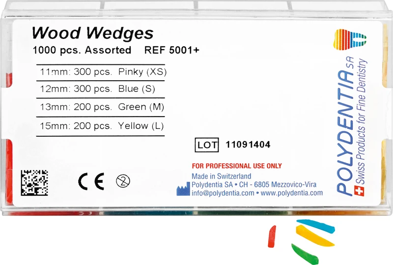 Interdentalkeile Ahornholz  Kit  1.000 Stück sortiert