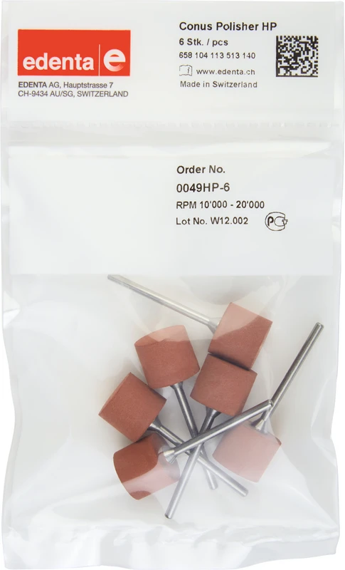 Konuspolierer  Packung  6 Stück braun, HP, Figur 113, 12 mm, ISO 140