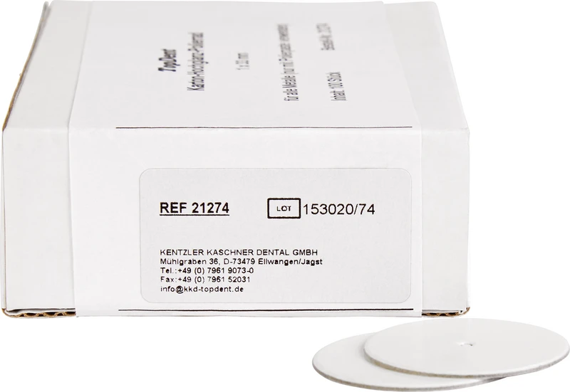 TOPDENT Karton Hochglanz-Polierscheiben  Packung  100 Stück, Rad, Ø 33 mm