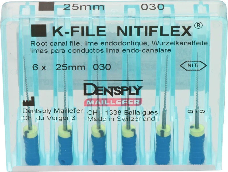 File NiTiflex  Packung  6 Stück 25 mm ISO 030