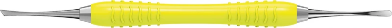 Raspatorium MINI-Glickmann Colori Silikon LS   Stück  3 mm, LiquidSteel, Silikongriff, gelb