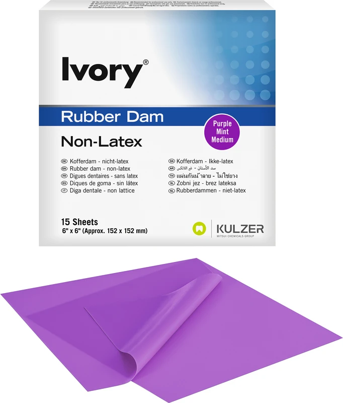 Ivory®   Packung  15 Blatt 6   x 6   purple mint medium, Non-Latex