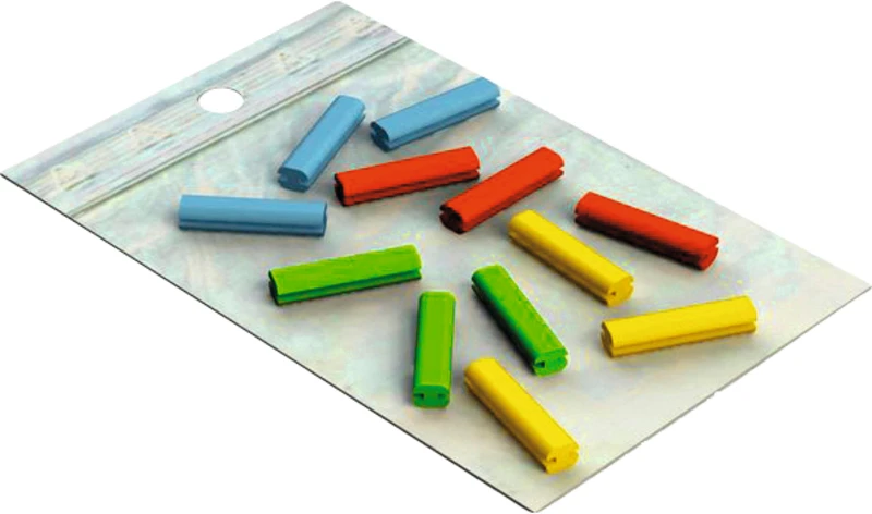 Coloured Silicone Strip Set  Set  12 Stück, 21 mm lang