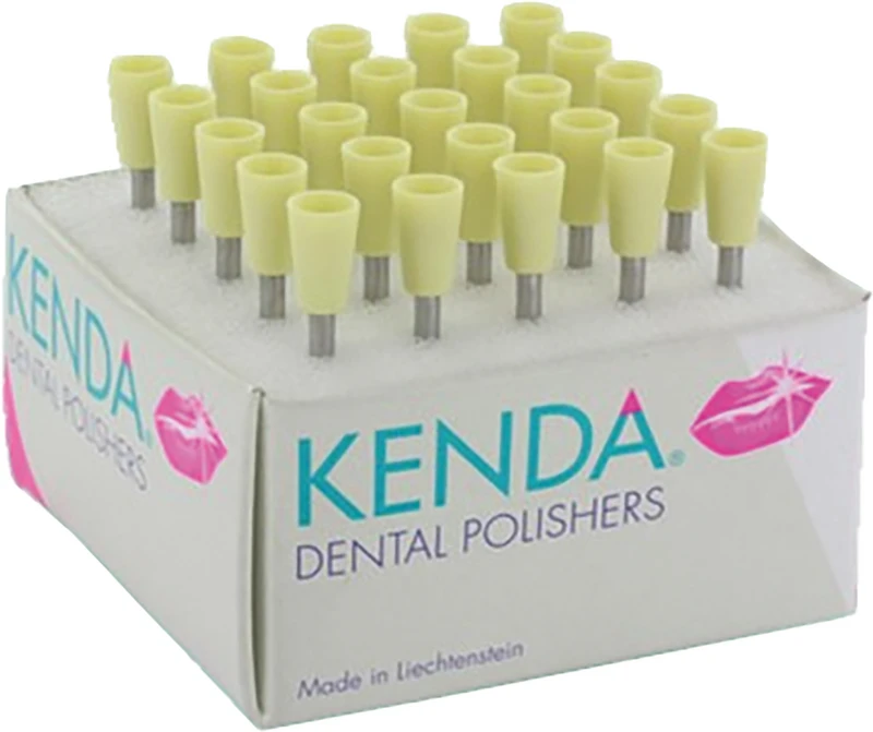 KENDA Composite Microfill  Packung  25 Stück gelb mittel, RA, Figur 030 großer Kelch, 10 mm, ISO 060