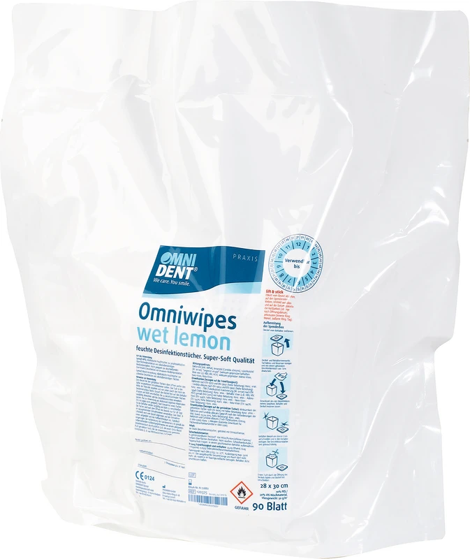 Omniwipes wet Lemon  Packung  90 Stück lemon, 28 x 30 cm