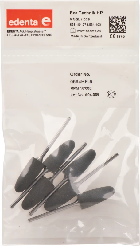 Exa Technique  Packung  6 Stück grau mittel, HP, Figur 273, 24,5 mm, ISO 100