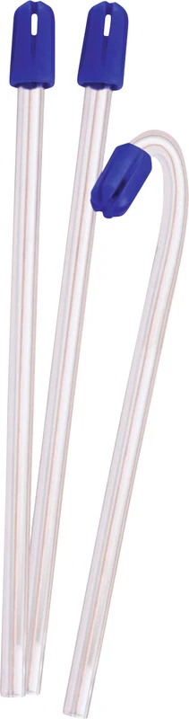 Total Comfort Speichelsauger  Packung  100 Stück transparent\blau, abnehmbare Kappe