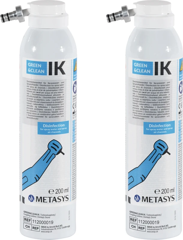GREEN&CLEAN IK  Packung  2 x 200 ml Sprühdose, für die Turbinenkupplung Dentsply Sirona