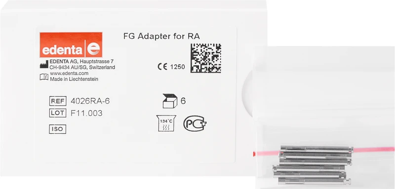 Adapter FG  Packung  6 Stück von FG auf RA, Länge: 26 mm, ISO 016