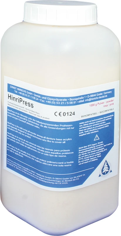 HinriPress  Flasche  1 kg Pulver, rosa