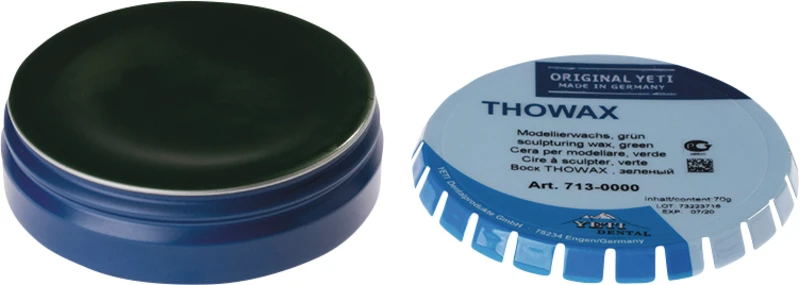 THOWAX Modellierwachs  Dose  70 g grün