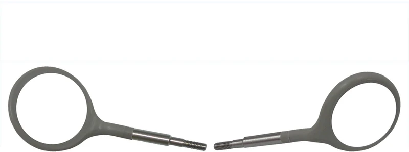 Doppelseitige Mundspiegelansätze  Packung  4 Stück sortiert leuchtend, Größe 4, Ø 22mm