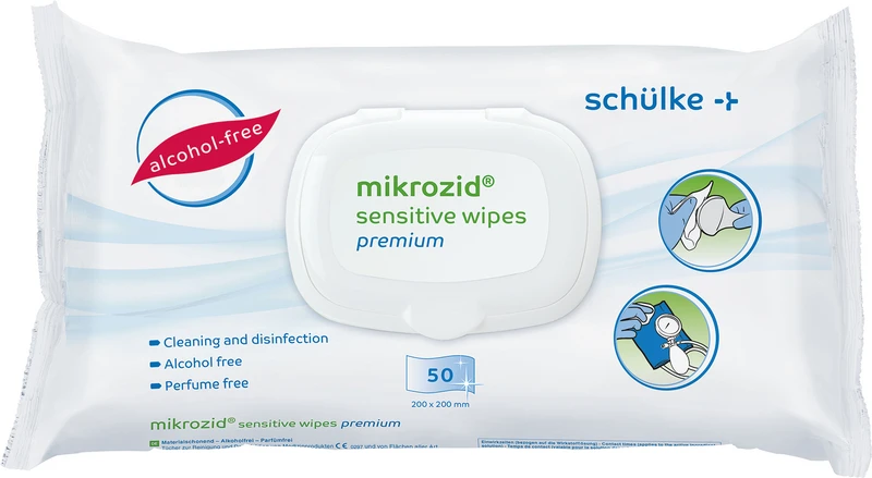 mikrozid® sensitive wipes  Soft-Nachfüllpackung  50 Stück premium