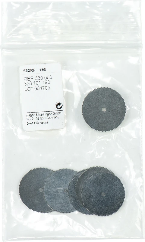 Kreissäge 232RF  Packung  10 Stück unmontiert, Figur 320, 0,1 mm, ISO 190